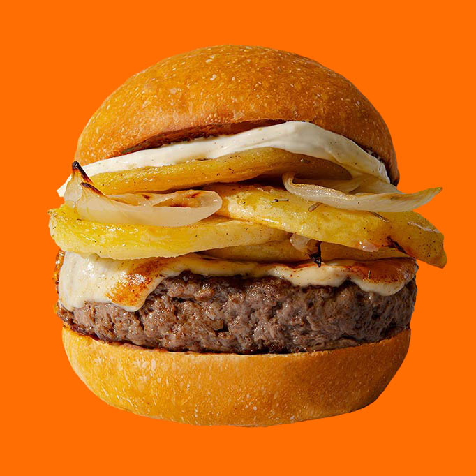 Panino con hamburger e patate al forno PUOK