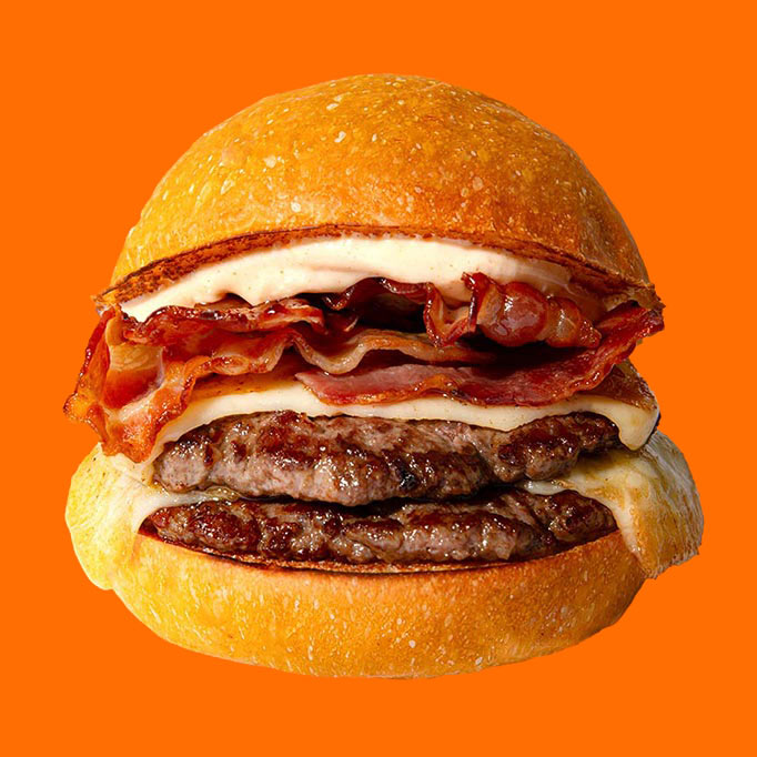 Panino con emmental fuso e bacon croccante PUOK